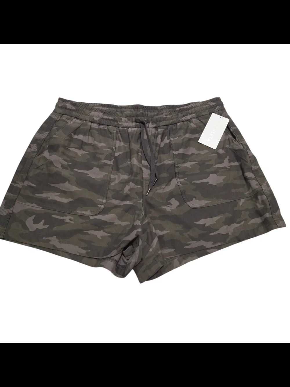 Athleta Camo Farallon Short NWT Women's Plus Size 24 Organic Cotton